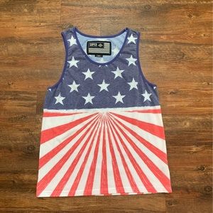 Men’s Super Massive American Flag Tank Top